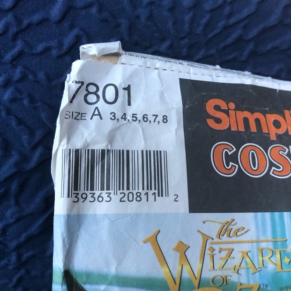 🛍️3/$10 🛍️ Simplicity Wizard of Oz Costume Pattern - Picture 3 of 4